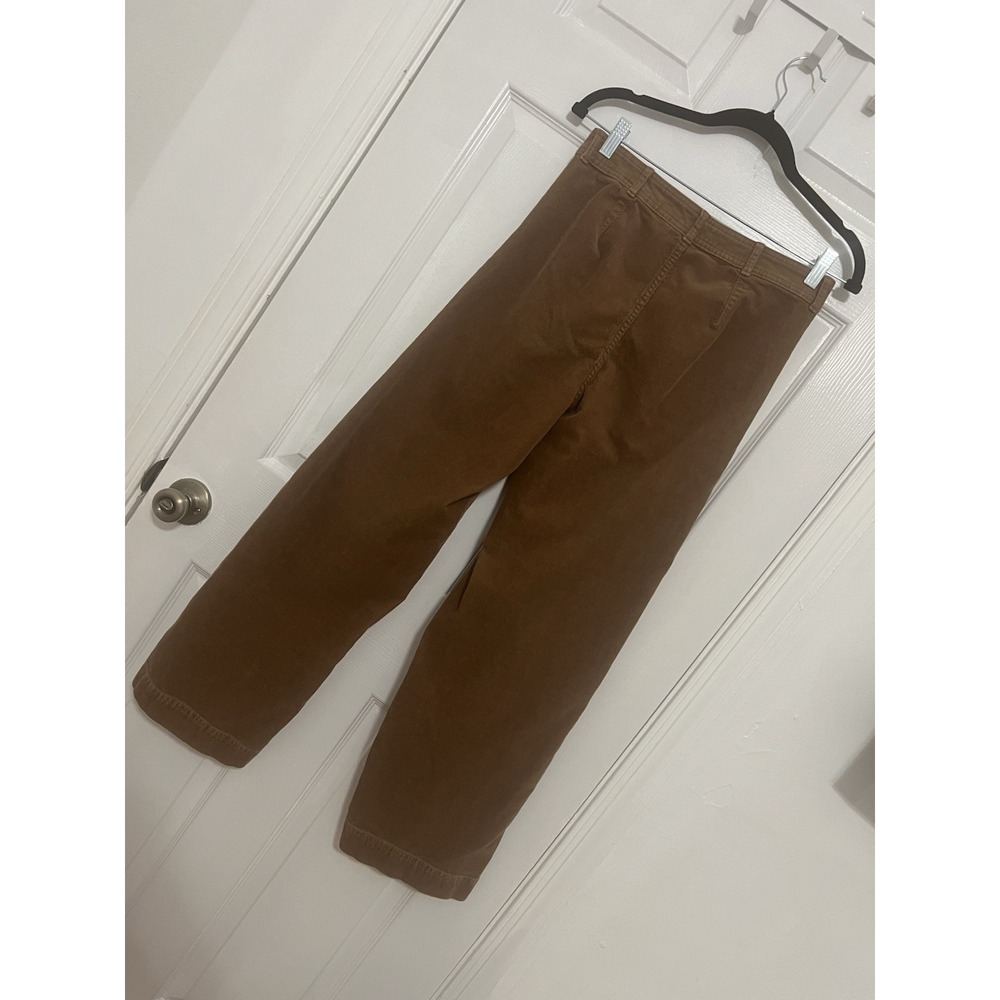 Everlane Womens Brown Corduroy Pants Size 6 High Rise Straight Leg Casual Fall - Picture 5 of 12